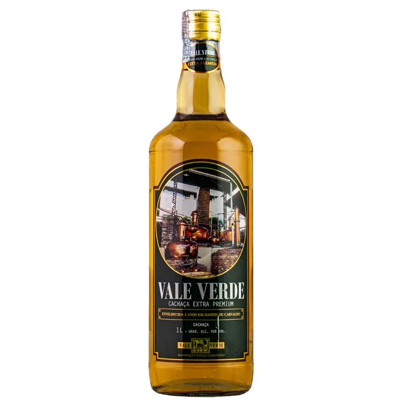Cachaça Vale Verde Extra Premium 1000ml
